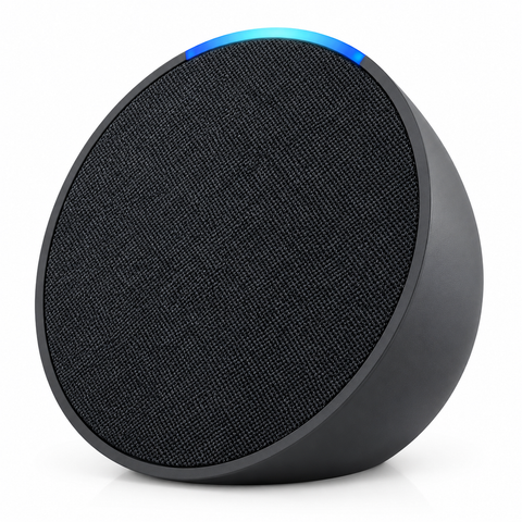 Echo Pop Charcoal – Compact Smart Speaker with Amazon Alexa