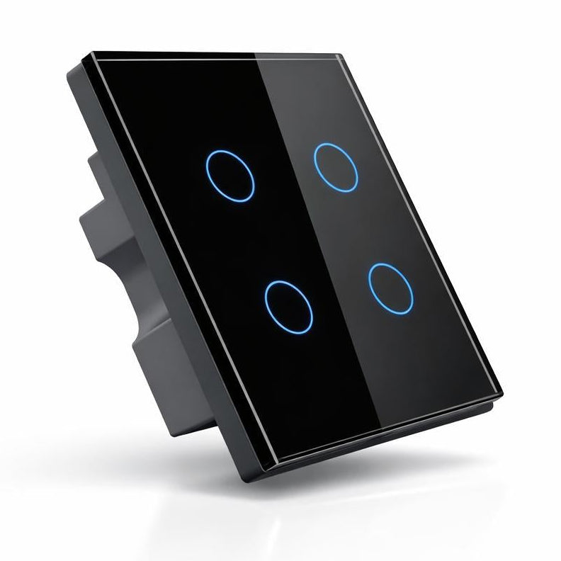 4 Gang Smart WiFi Switch – Crystal Series | 220–240V AC