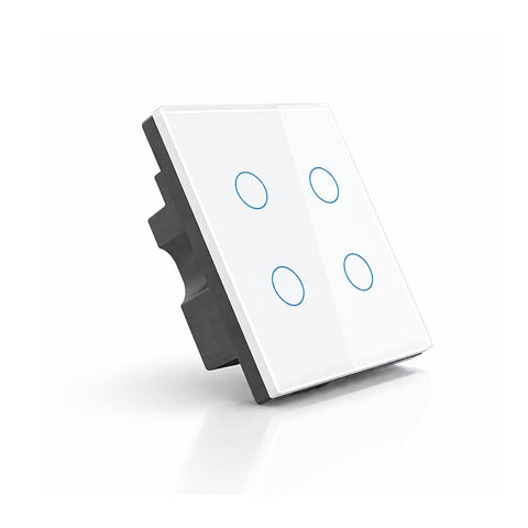 4 Gang Smart WiFi Switch – Crystal Series | 220–240V AC