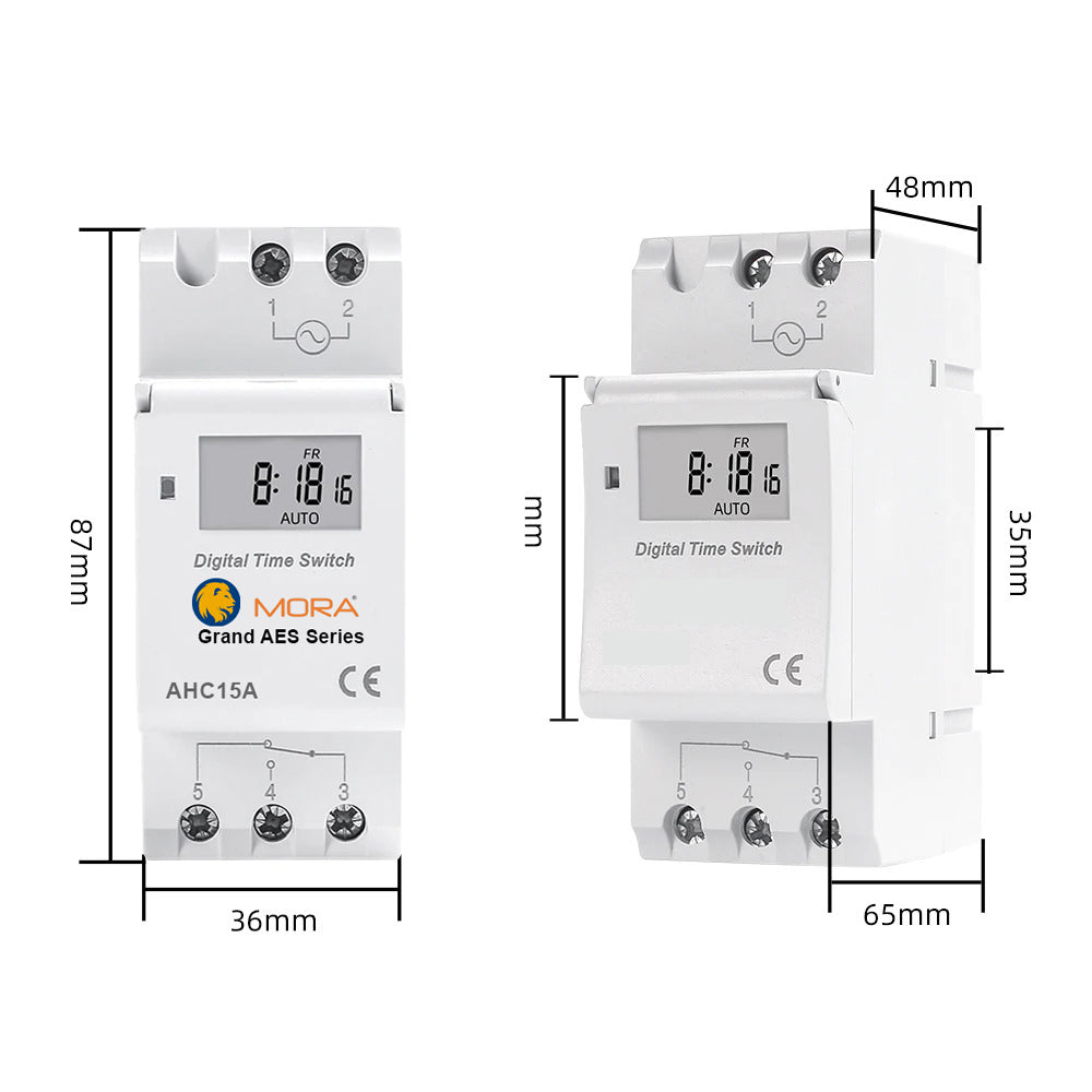 Mora 15A Weekly 7 Days Programmable Digital Timer Switch – Alladin Store