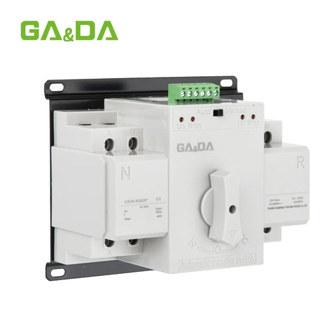 GA&DA 2P AC MCB type Dual Power Automatic Transfer Switch ATS