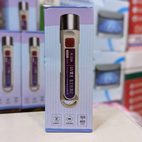 Currency Detector K-206 / JC-205 UV 365nm Banknote Counterfeit Detection Torch | Portable Fake Currency Checker Light