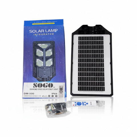 Sogo Solar Lamp DM-500 Solar Street Light IP66 | High-Power Outdoor LED Lighting