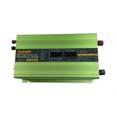 Suoer MPPT Solar Inverter 3000VA with Built-in 40A MPPT Controller – High-Efficiency Modified Sine Wave Inverter for Home & Office Power Backup