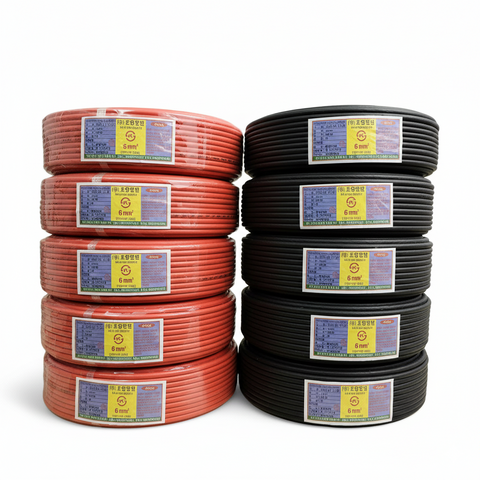 JVCO 6mm Copper Tin Coated Double PVC single core Cable Coil Premium Quality 90 yards