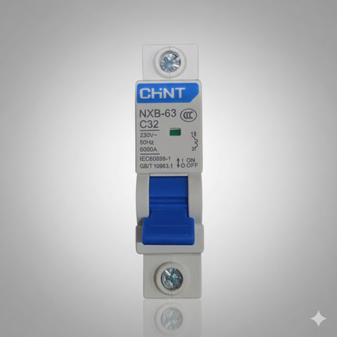 CHINT NXB-63 1P 230V Miniature Circuit Breaker (MCB) – Overload & Short Circuit Protection (10A, 16A, 20A)