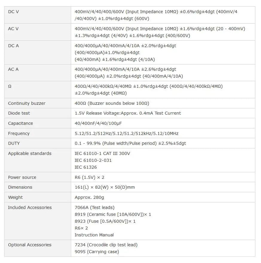 Kyoritsu 1009 Digital Pocket Multimeter Tester Universal Meter AC/DC 600 Tester Made in Japan