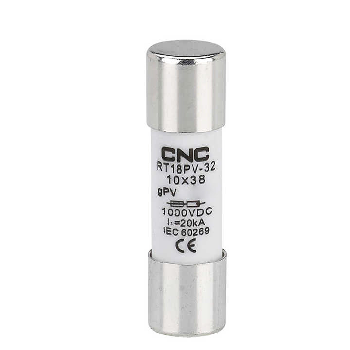 CNC 10x38 gPV PV Fuse for RT18PV-32 Fuse Holder – DC 1000V Overload & Short Circuit Protection