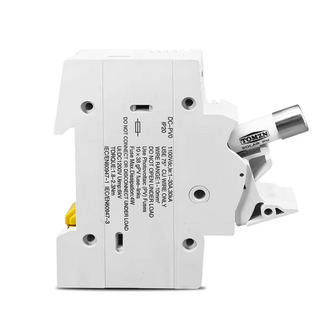 Tomzn TOPV-32 DC 1000V Voltage Fuse 1P Fuse holder Overload and Short circuit protection