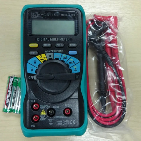 Kyoritsu 1009 Digital Pocket Multimeter Tester Universal Meter AC/DC 600 Tester Made in Japan