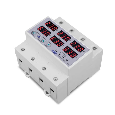 Tomzn TOVPD3-VA 3Phase 4 Pole Voltage and Current Protector