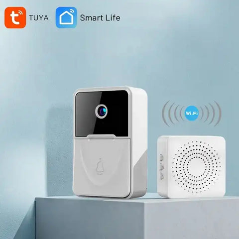 Tuya Smart Wireless WiFi Video door bell with chime Visual Intercom