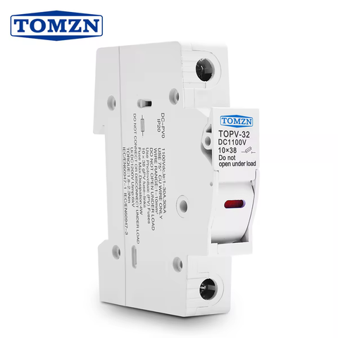 Tomzn TOPV-32 DC 1000V Voltage Fuse 1P Fuse holder Overload and Short circuit protection