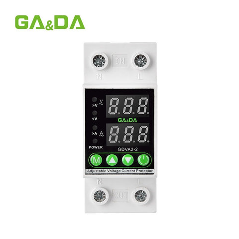 GA&DA GDVA-2 2in1 Adjustable Voltage & Current Protector – Smart Power Protection Device