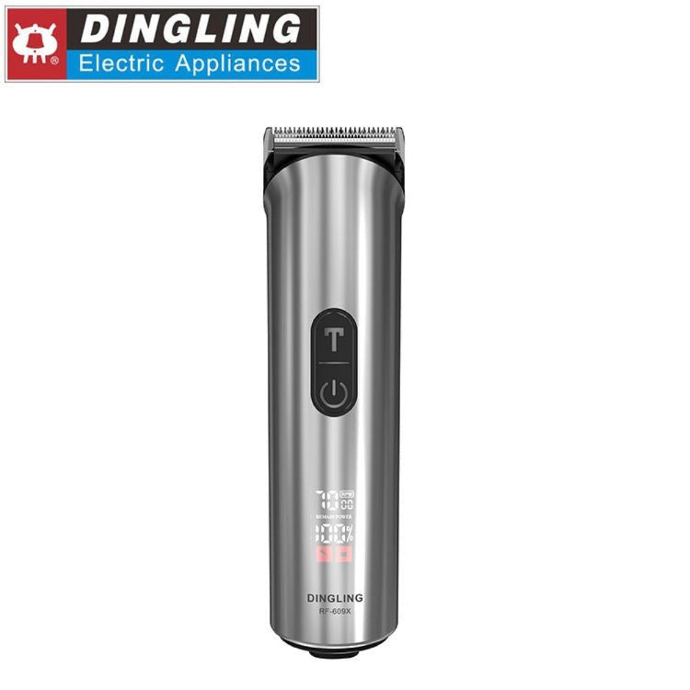 Dingling RF-607X Professional Hair Clipper – Cordless & Corded Trimmer with LCD Display and 3 Speed Settings