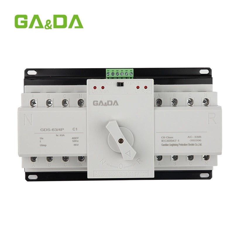 GA&DA 4P 3Phase AC  MCB type Dual Power Automatic Transfer Switch ATS