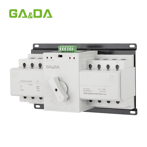 GA&DA 4P 3Phase AC  MCB type Dual Power Automatic Transfer Switch ATS