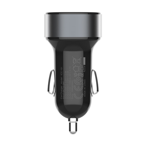 itel ICC-101 Car Charger 12W | 2.4A Fast USB-A Charging with Micro USB Cable