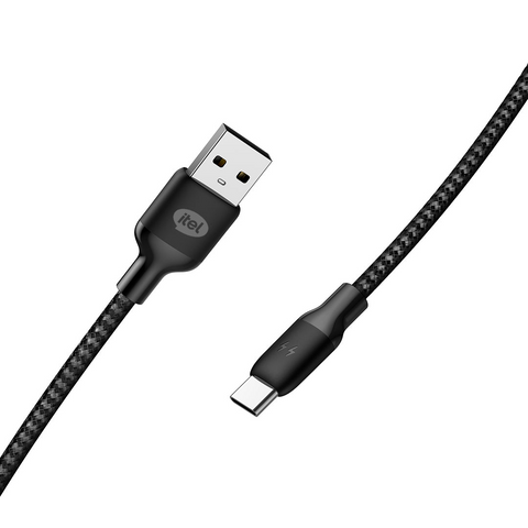 itel Nylon Braided USB Cable C22N | 2.1A Fast Charging & 480Mbps Data Transfer – 1m