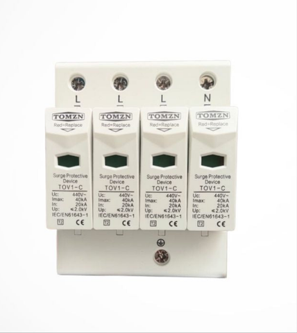 Tomzn TZG40-C AC 4Pole 3 Phase SPD House Surge Protector Device