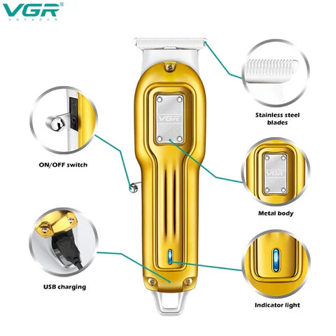 VGR V-919 Professtional Precision T-Blade Hair Rechargeble Trimmer