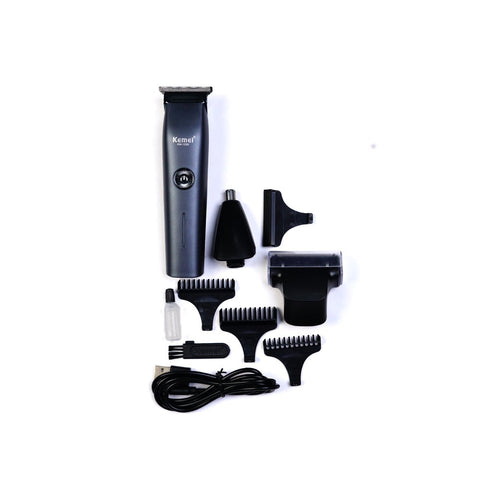 Kemei KM-1258 Rechargeable 3in1 Trimmer Set Super Groming Kit Hair Clipper