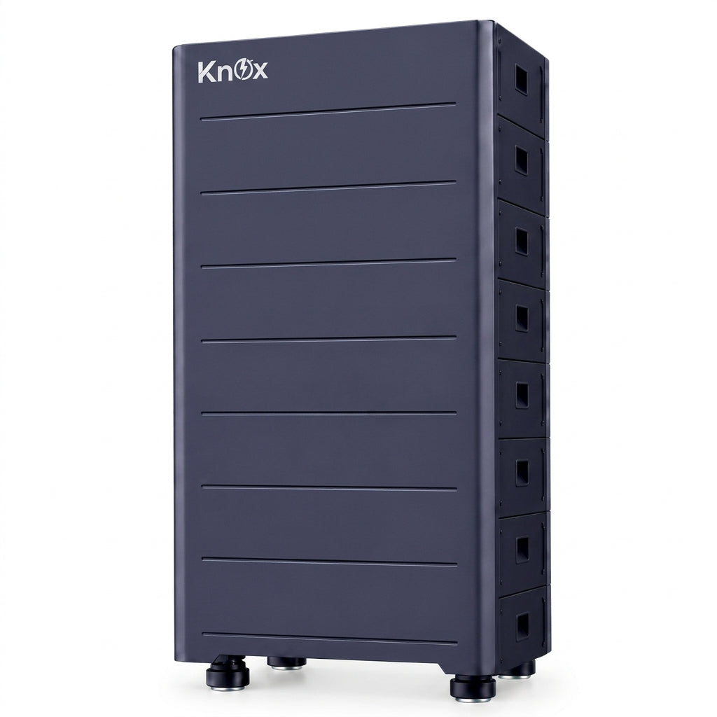 KNOX 61.44kWh High Voltage Lithium Battery – PowerStack 10-HV × 6 with HV Box & Wheel