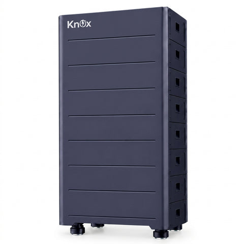 KNOX PowerStack 51.2kWh High Voltage Lithium Battery – 5× PowerStack 10-HV with HV Box & Wheel