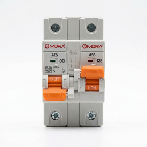 MORA 63A MTS 1P+1P AC Manual Changeover Switch – Reliable Power Transfer