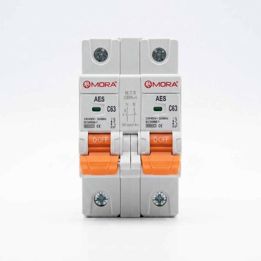 MORA 63A MTS 1P+1P AC Manual Changeover Switch – Reliable Power Transfer