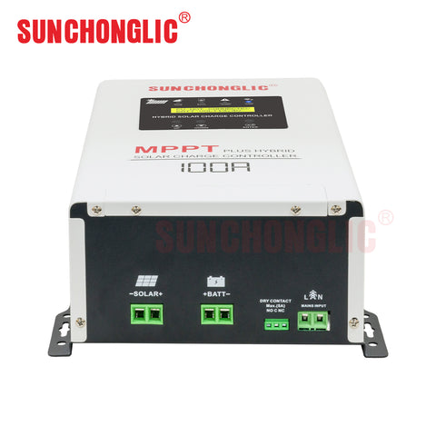 Sunchonglic Hybrid MPPT Solar Charge Controller 100A (12V/24V) with UPS Function