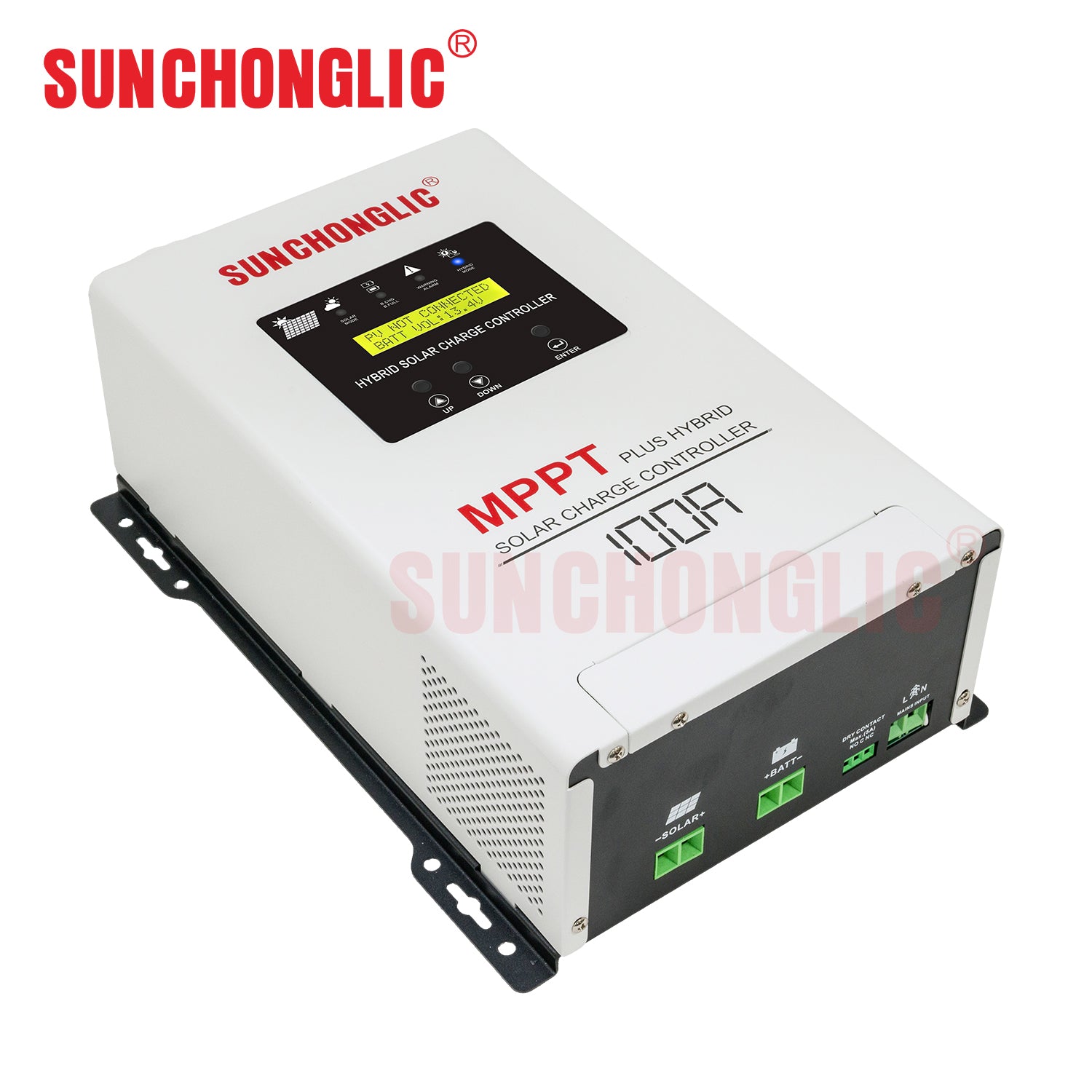 Sunchonglic Hybrid MPPT Solar Charge Controller 100A (12V/24V) with UPS Function