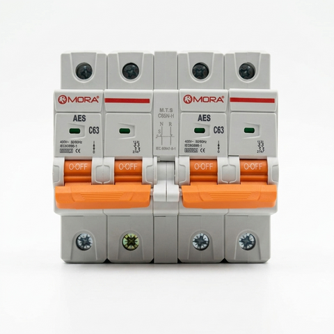 Mora AC 2P+2P MTS Dual power Manual transfer switch Circuit breaker MCB 50HZ/60HZ Change Over