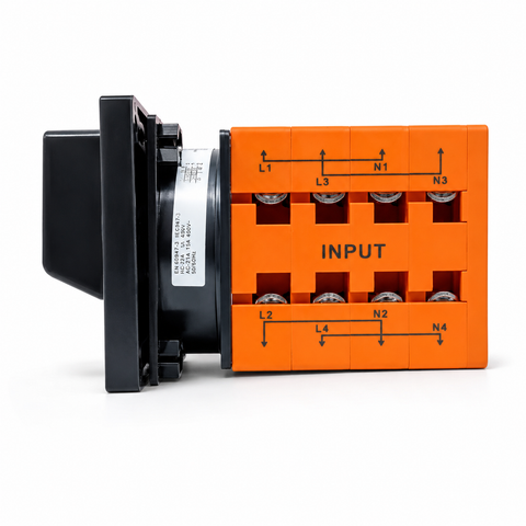 Mora 4 Line 75A/50A Phase and Neutral Selector Switch Mora Rotary Change Over for 4 Meters