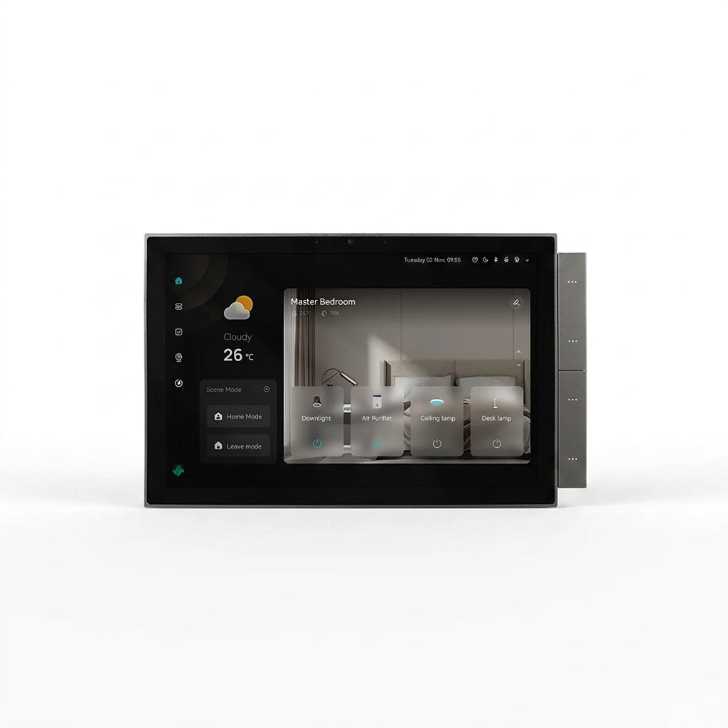 Okasha Smart Central Control Panel – Premium Tempered Glass Smart Home Panel