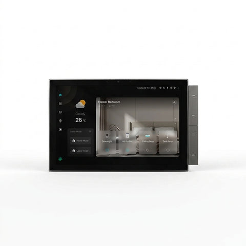 Okasha Smart Central Control Panel – Premium Tempered Glass Smart Home Panel