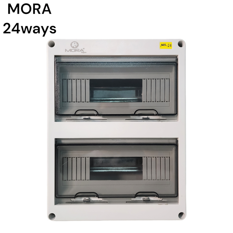 MORA Bulgaria 5/8/12/18/24 Way Distribution Box Plastic waterproof wall mounted design DB Premium Quality