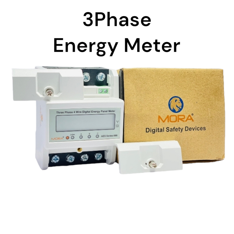 Mora 4Pole Digital Submeter Three Phase energy meter Din rail type