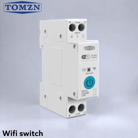 TOMZN TOB9-63M 6in1 63A WIFI Smart Switch with monitoring