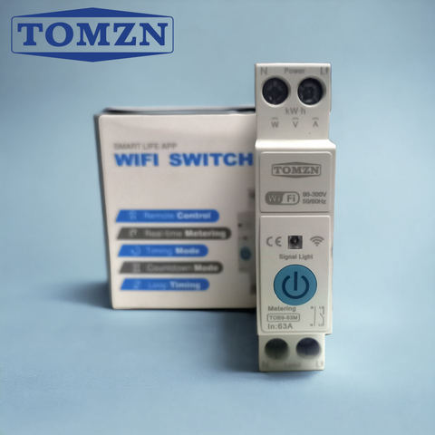 TOMZN TOB9-63M 6in1 63A WIFI Smart Switch with monitoring