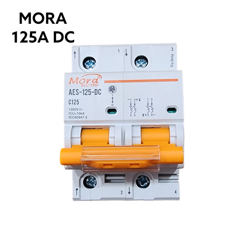 MORA 2P DC Circuit Breaker 1000V 125A  Mora Battery Breaker DC 125A