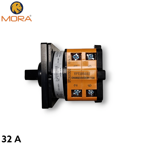 MORA Rotary Changeover 32A, 50A, 75A For Wapda, Solar, Generator