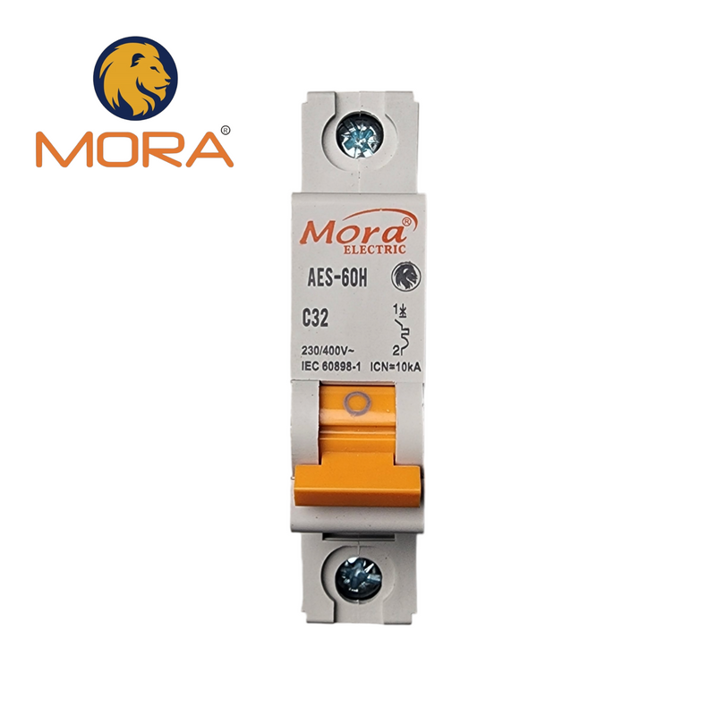 MORA 1P AC MCB Circuit breaker C type 230/400V
