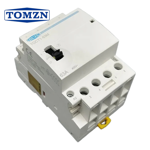 Tomzn TOCT1-63M 4P 63A 2NC 2NO 220V Din rail ac Modular contactor Tomzn Contactor