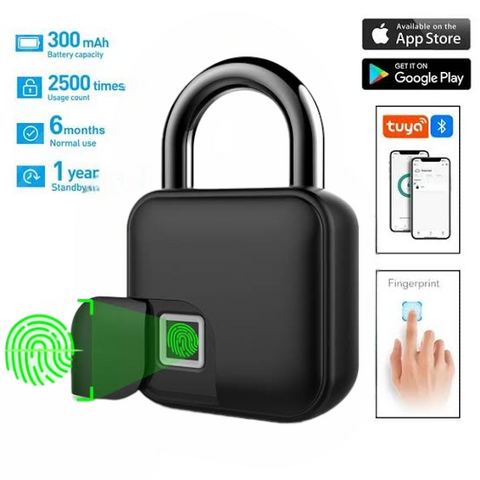 Smart Fingerprint Bluetooth Padlock Heavy-duty Metal body