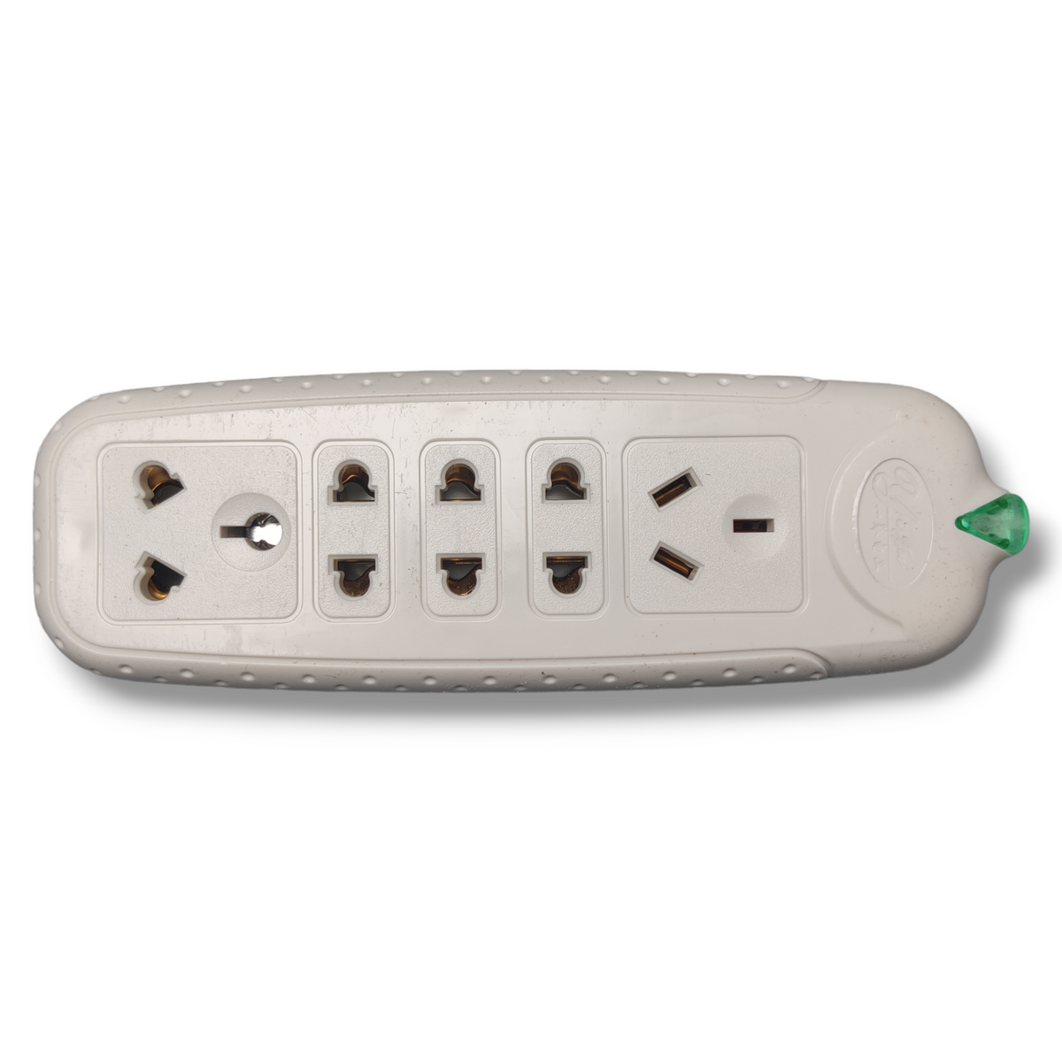 Electric extension board (174) with 5 sockets