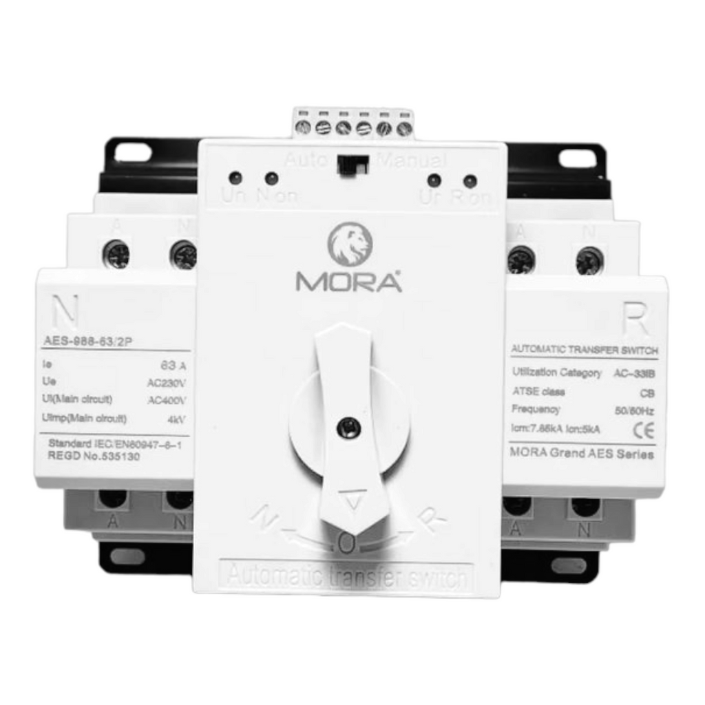 2p 63a 230v Mcb Type Automatic Transfer Switch Rated Voltage 230v Rated  Frequency 50/60hz-@