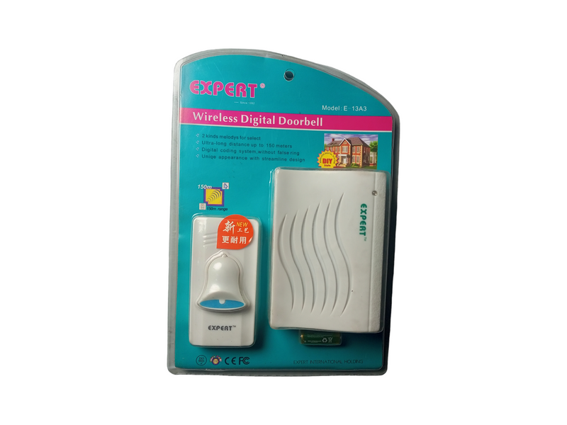 Expert Wireless Digital Door Bell E13A3 For Home and Office Use - High Range