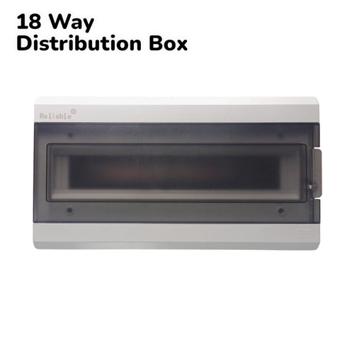 Reliable HT 8/12/18way Outdoor Waterproof IP65 PC Plastic Electrical Junction Box MCB Switch Panel Mounted Distribution Box