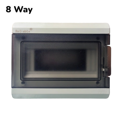 Reliable HT 8/12/18way Outdoor Waterproof IP65 PC Plastic Electrical Junction Box MCB Switch Panel Mounted Distribution Box